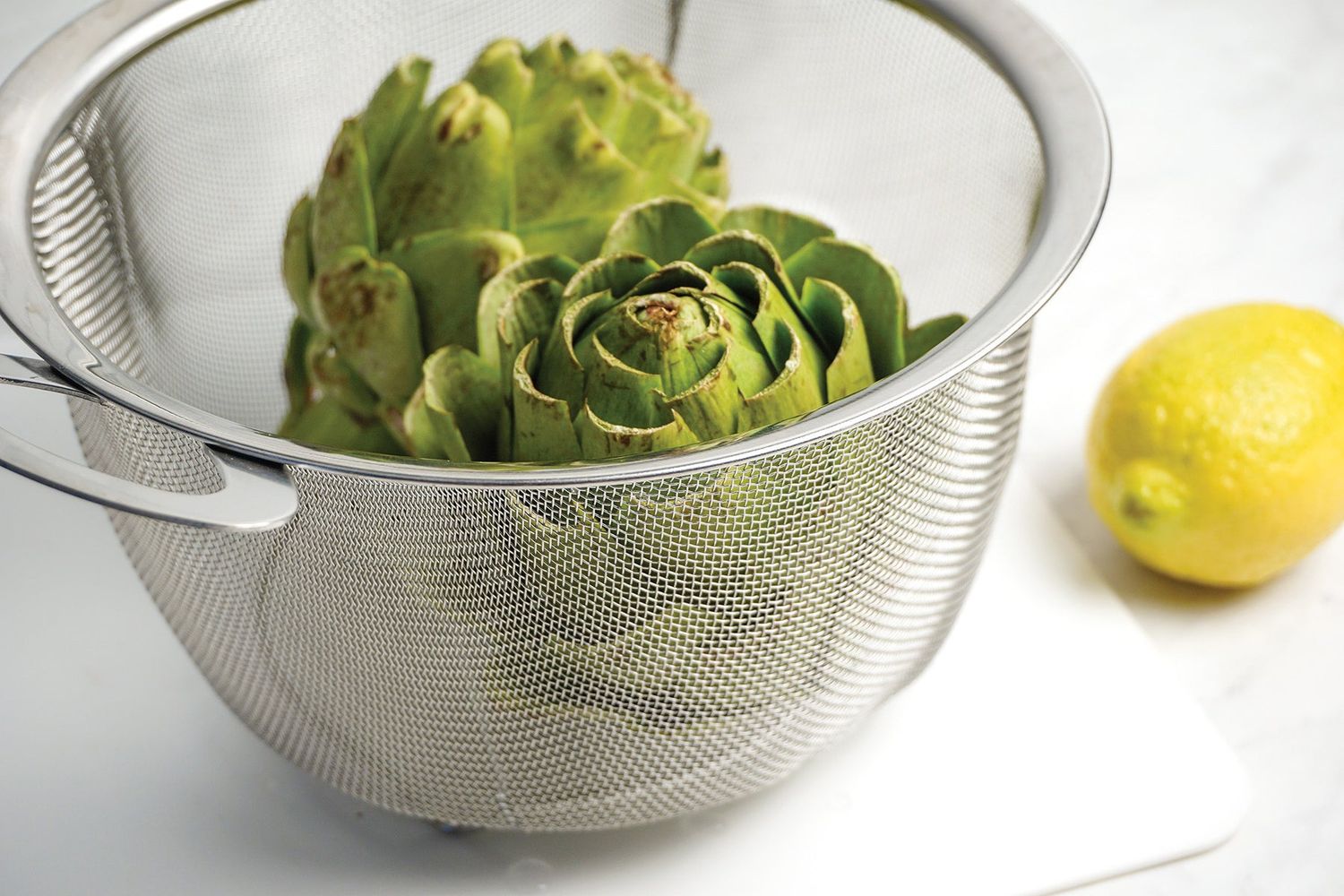 Wide Rim Mesh Basket 9″
