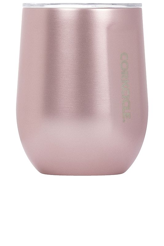 Corkcicle Stemless 12oz, Rose Metallic