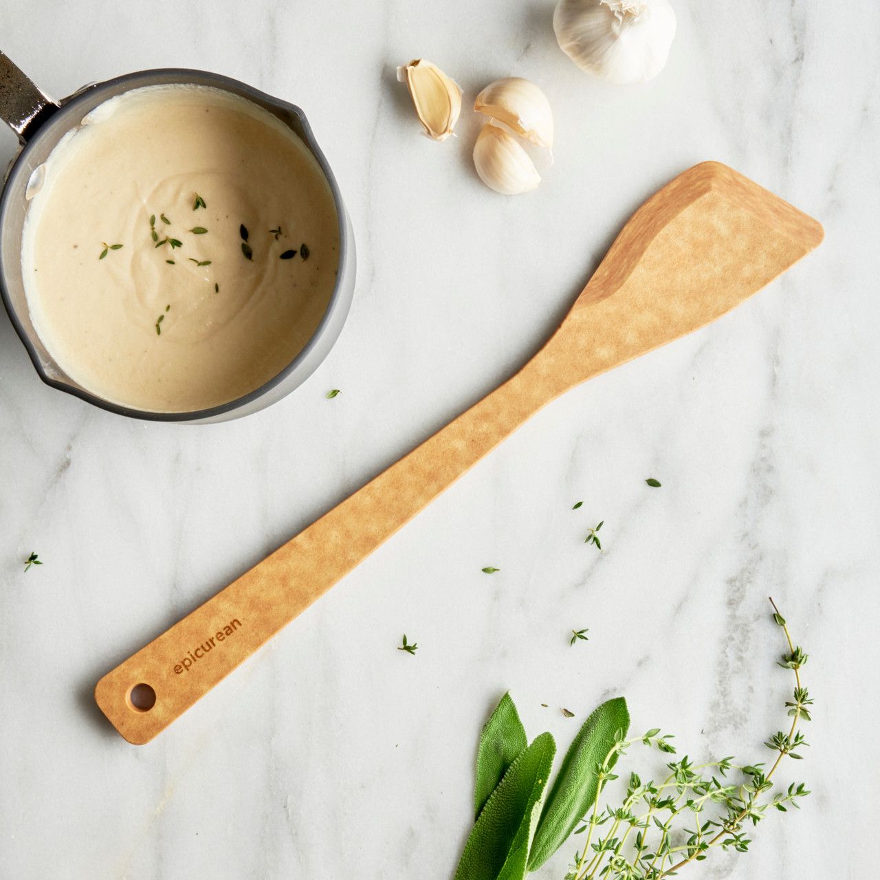 Chef Series Utensils – Sauté Tool/Natural – 13.375″