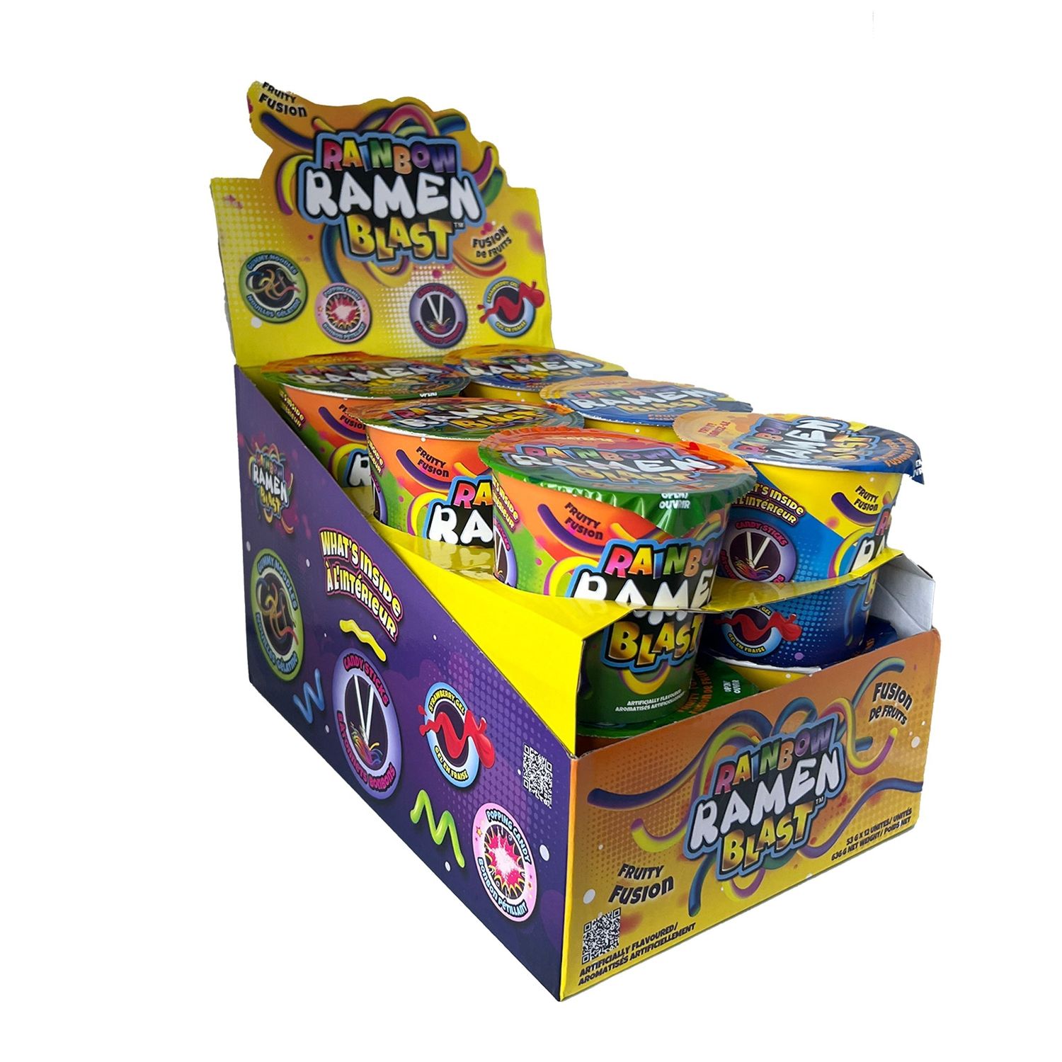 Rainbow Ramen Blast Candy Noodle Cup
