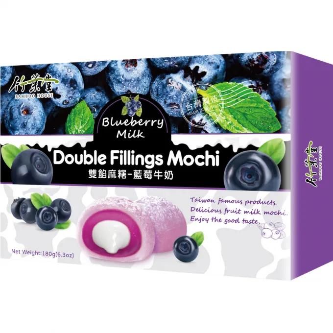 Bamboo House Double Filling Mochi Blueberry Milk 6.3 oz