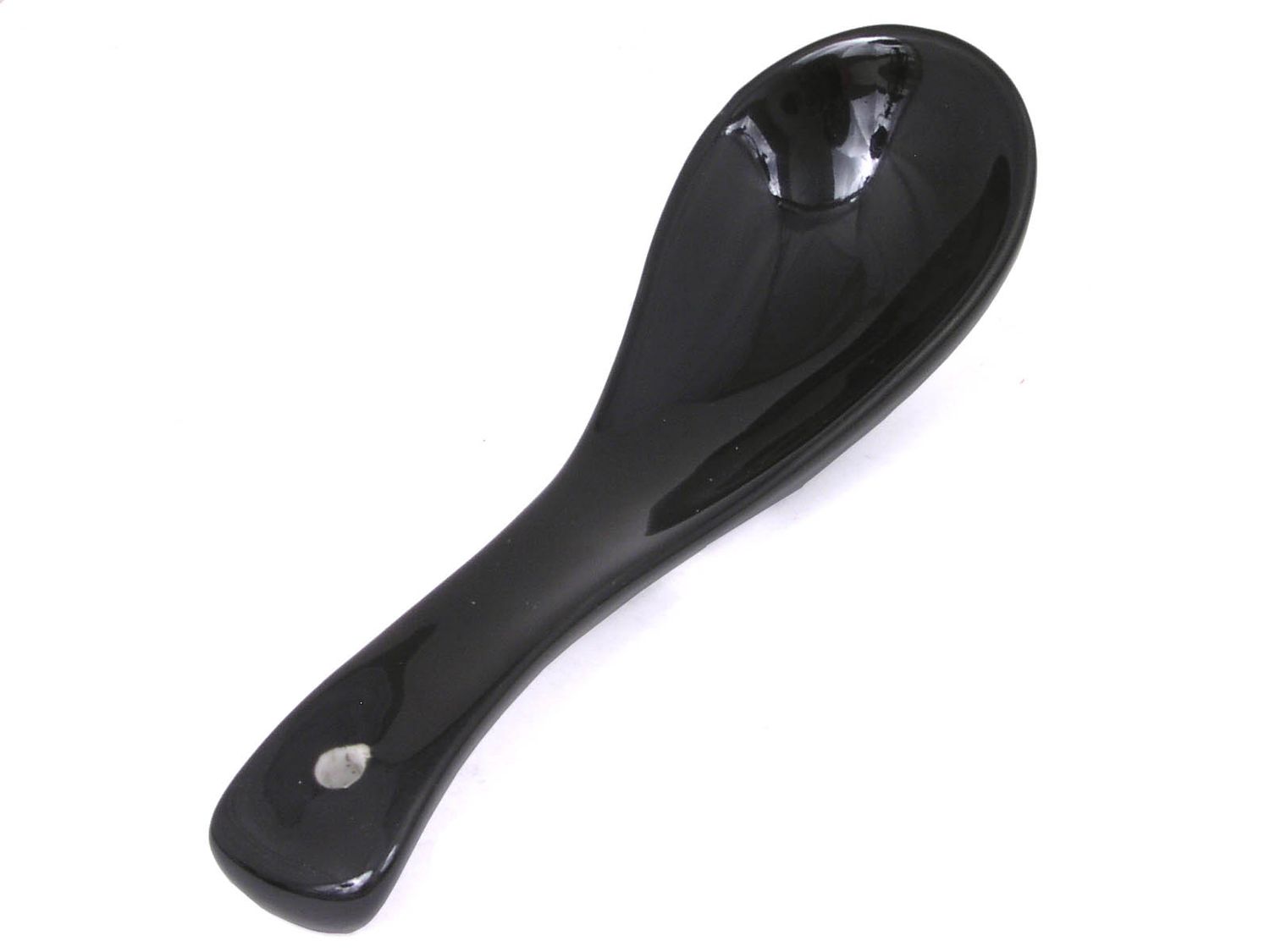 5.9&quot;L Porcelain Soup Spoon Black (10/240)