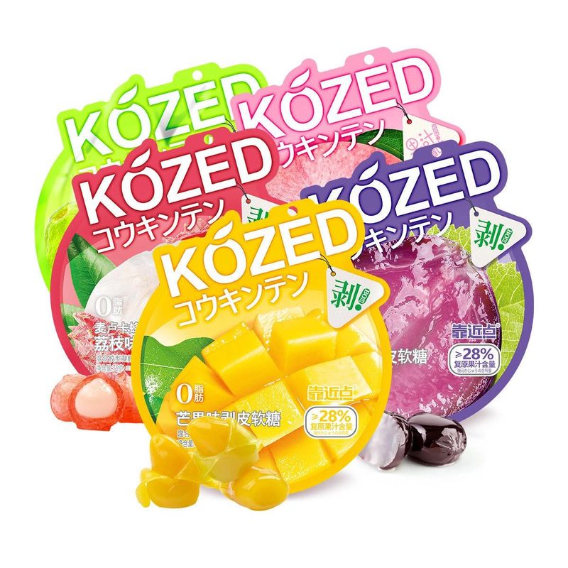 Kozed Peelable Gummy 3D, Strawberry 75g (China)