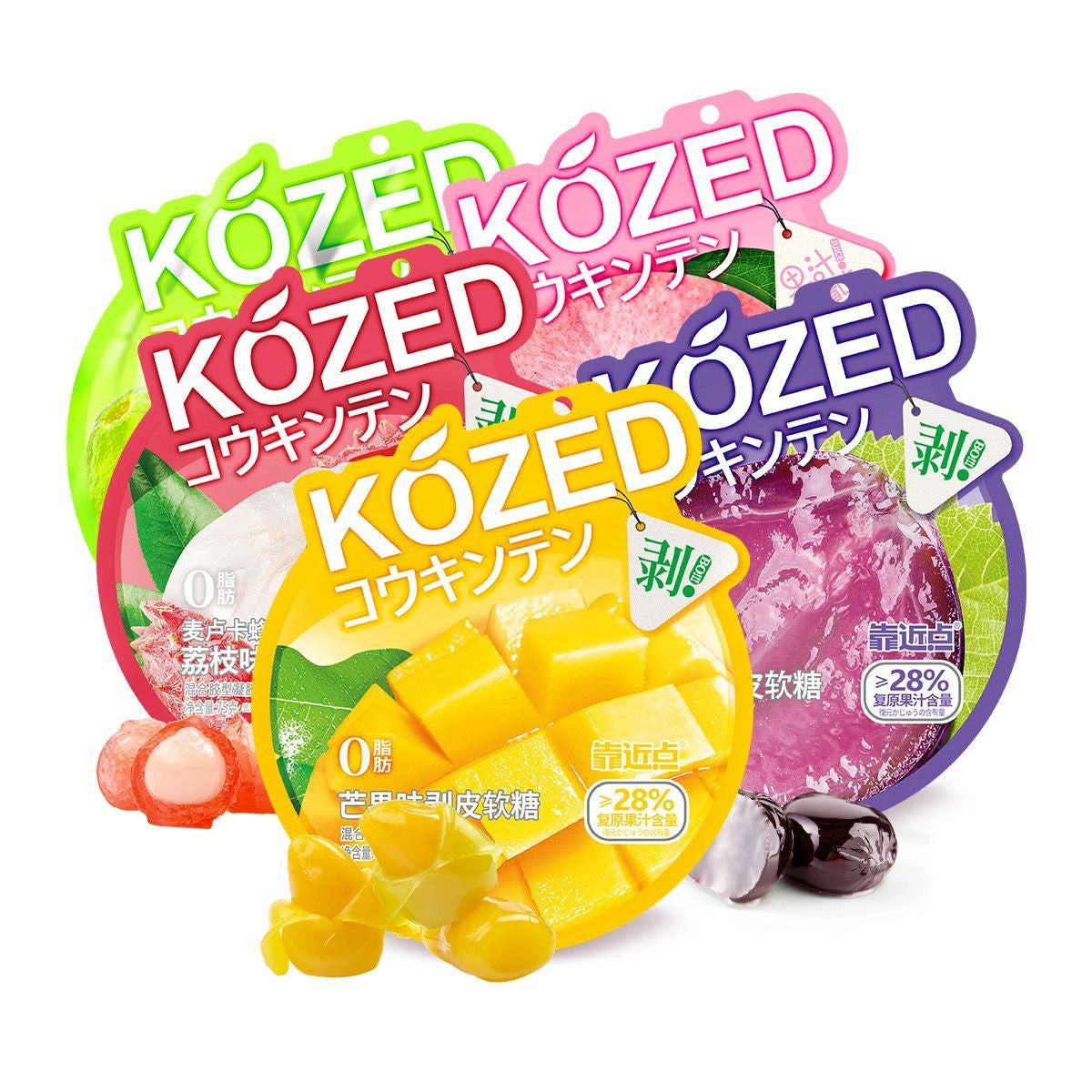 Kozed Peelable Gummy 3D, White Peach 75g (China)