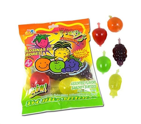 Din Don Fruitys Ju-C Jelly fruit TikTok Candy jello Bag