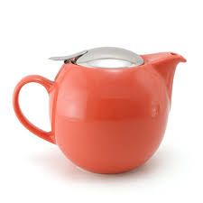 Bee House Round Ceramic Teapot 24oz - Carrot