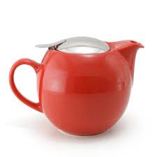 Bee House Round Ceramic Teapot 24oz - Tomato