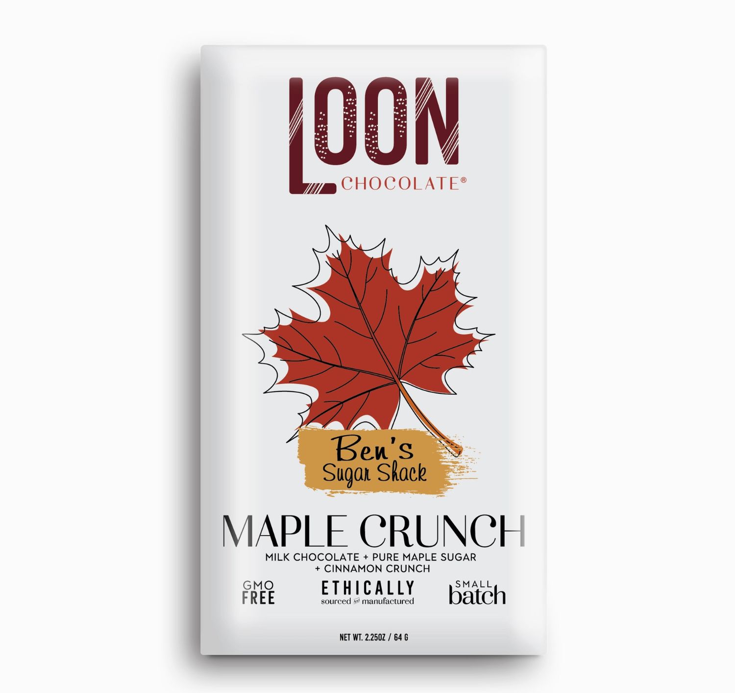 Milk Chocolate Maple Crunch | Loon Chocolate