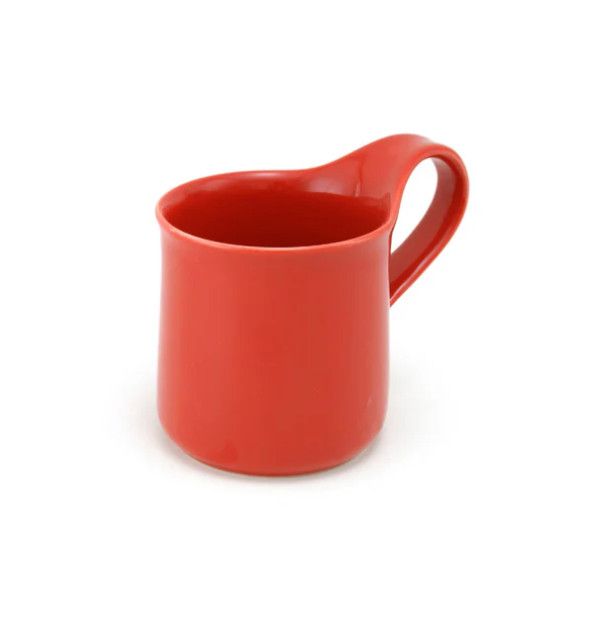 Bee House Ceramic Cafe Mug 10 Oz - Tomato