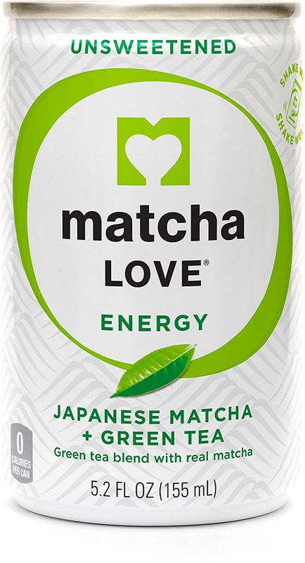 MATCHA LOVE Unsweetened Green Tea Matcha Energy Shots, Ceremonial Matcha