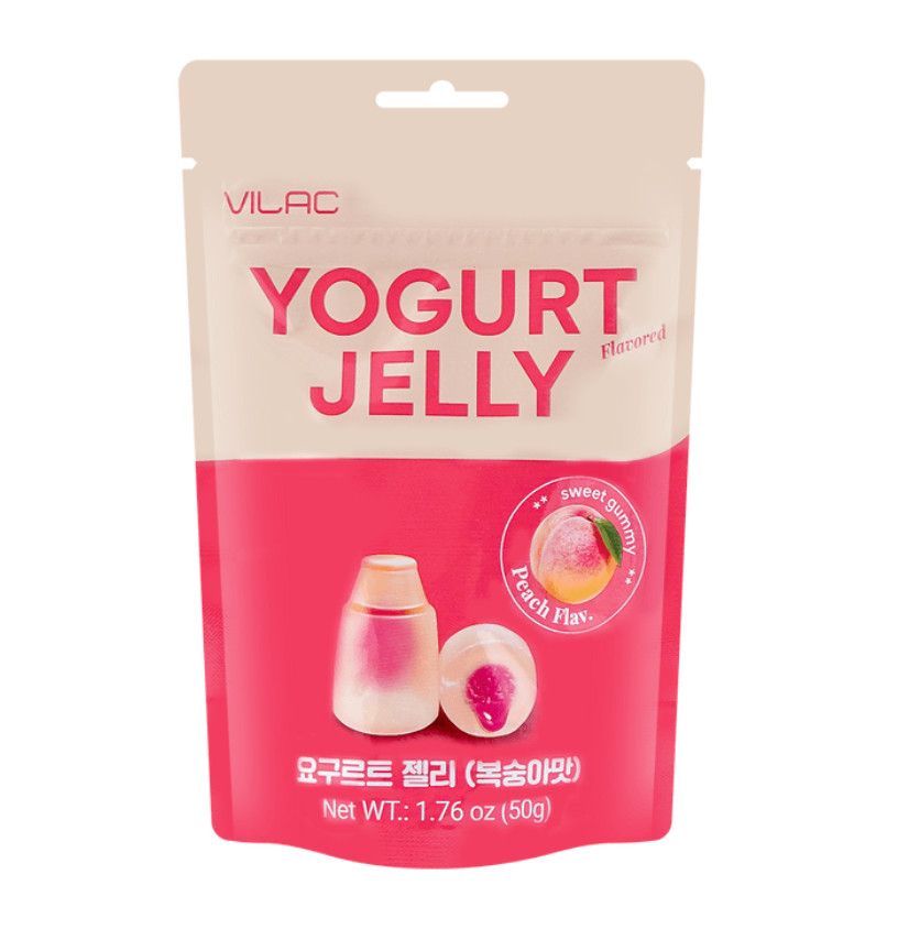 Yogurt Jelly Candy Peach Flavor 50g