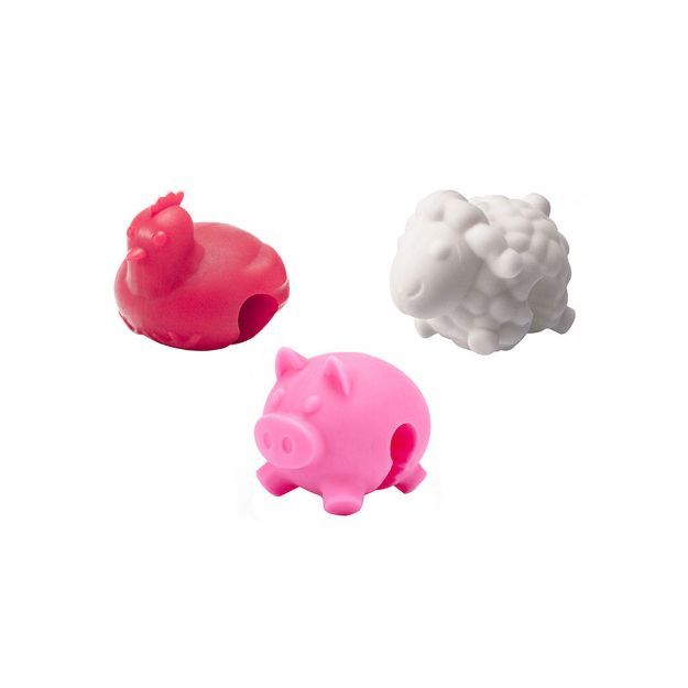 Silicone Lid Lifters – Farm Animals (Set of 3) – Assorted