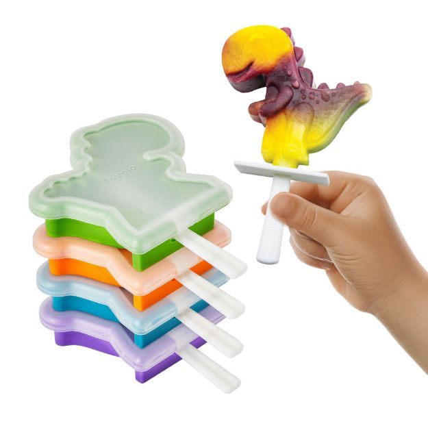 Dino Stackable Pop Molds (Set of 4) – Assorted