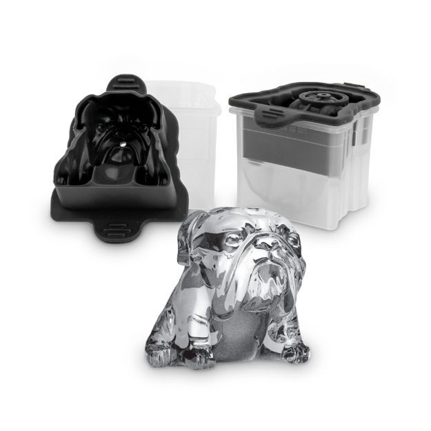 Bulldog Ice Molds (Set of 2) – Charcoal