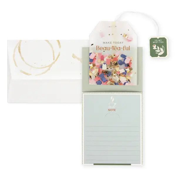 UWP Tea Bag Greeting Card, Beau-tea-ful | UWP Luxe