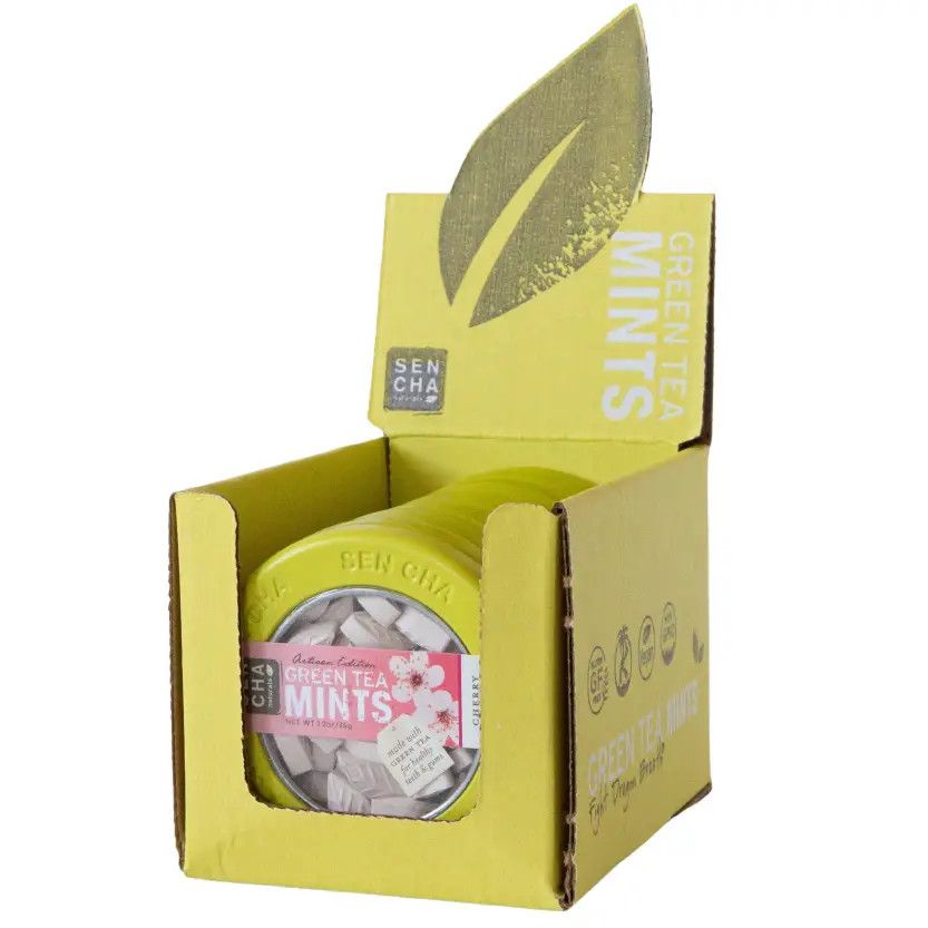 Green Tea Mints Canisters - Cherry Blossom Flavor
