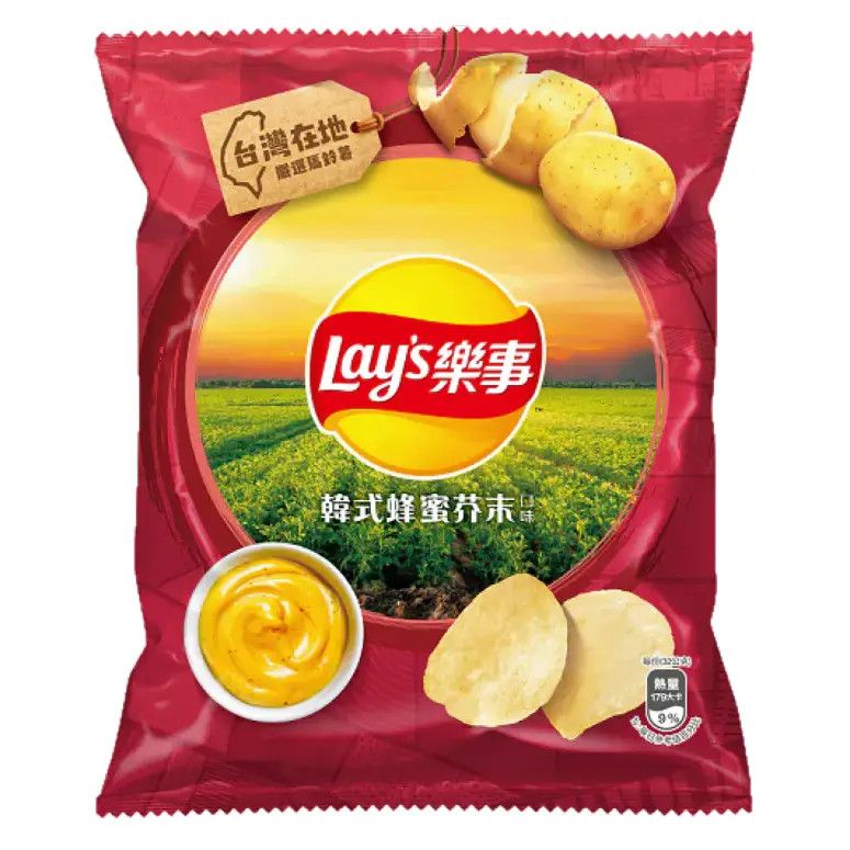Lays Chips Korean Honey Mustard Flavor 32g (Taiwan)