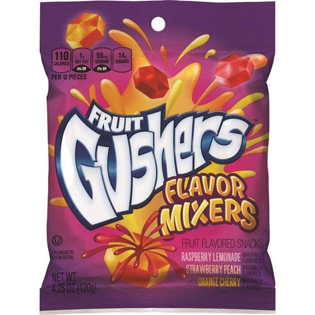 Gushers Tropical Fruit Snack, Snack Bag 1.9 oz.