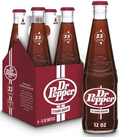 DR PEPPER NOSTALGIC BOTTLE WITH CANE SUGAR