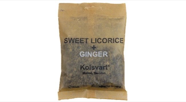 Kolsvart Sweet Licorice &amp; Ginger Swedish Fish, 4.2 oz. bag | Sweetish- Swedish Candy