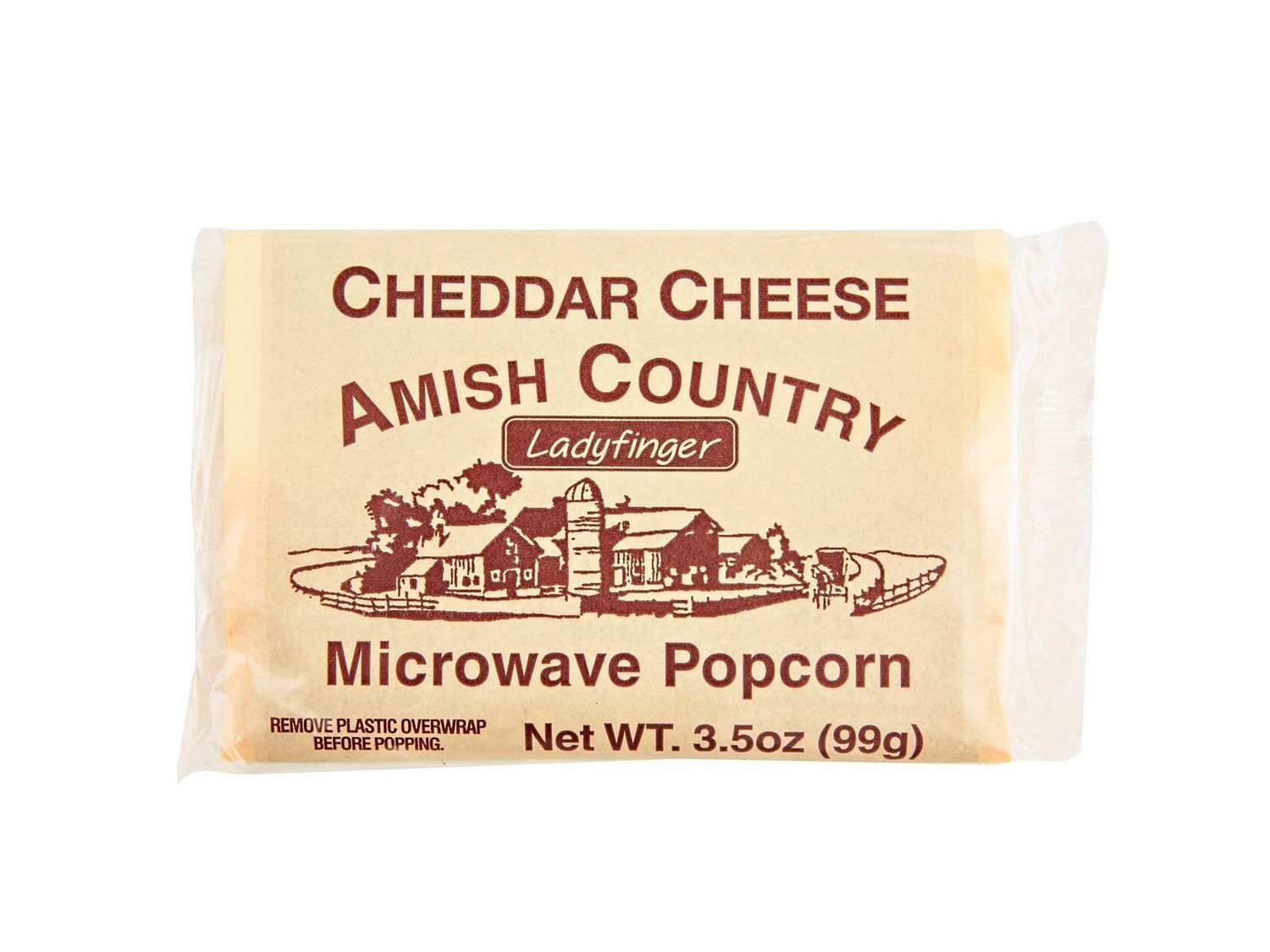 Single Cheddar Cheese Microwave Popcorn Bag