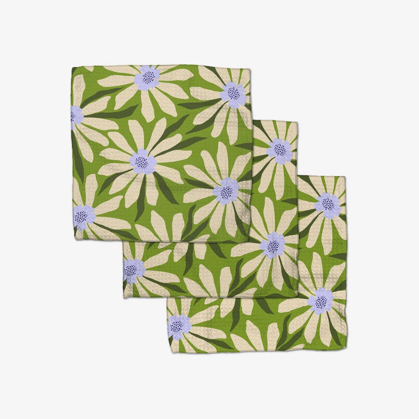Geometry Bliss and Bloom Dishcloth Set