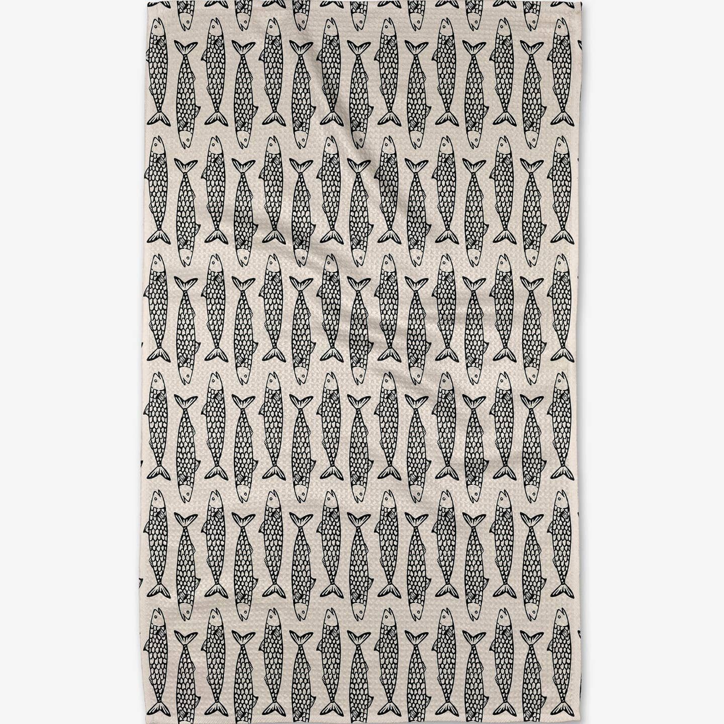 Geometry Fish Friends Tea Towel