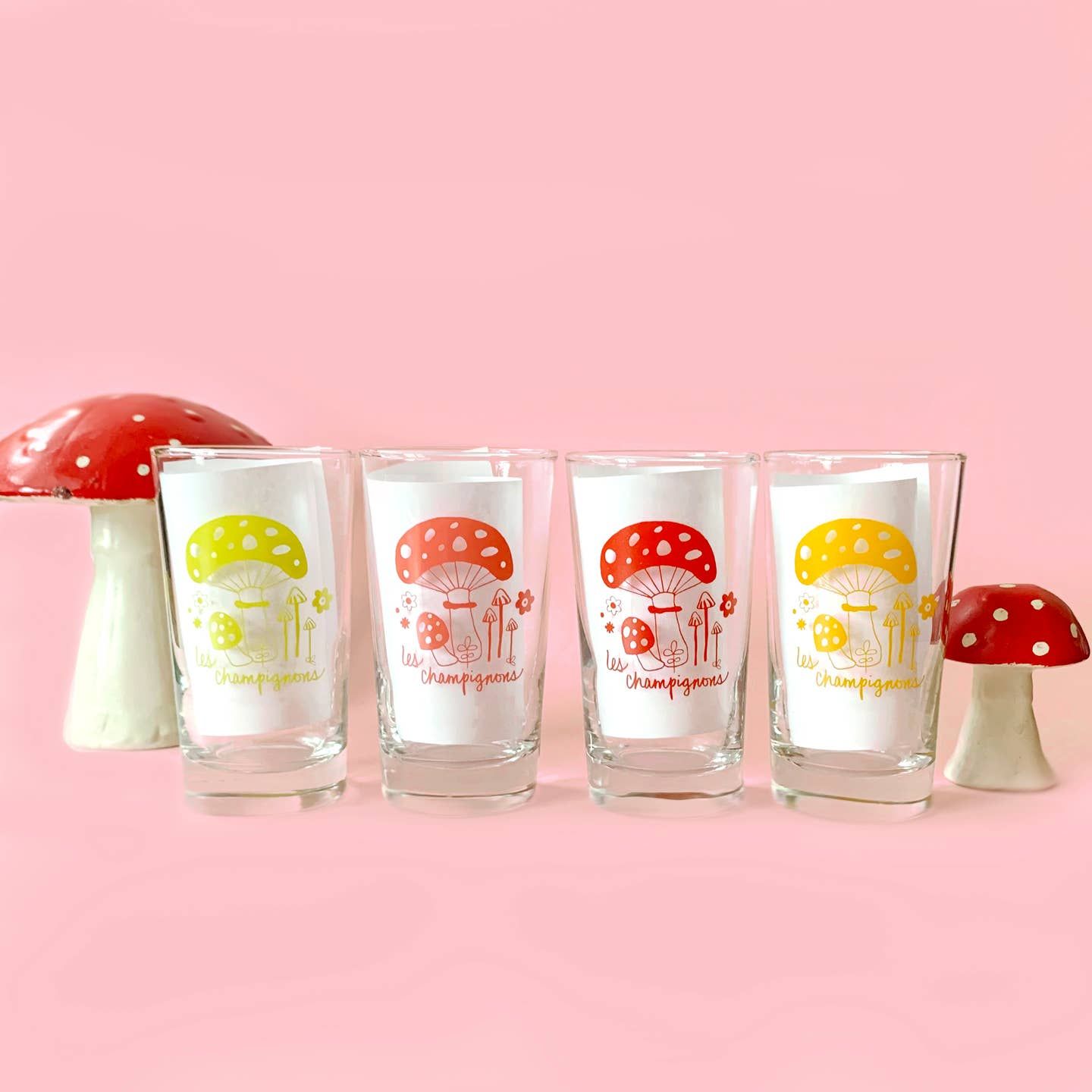 Mushroom Glass, Pink