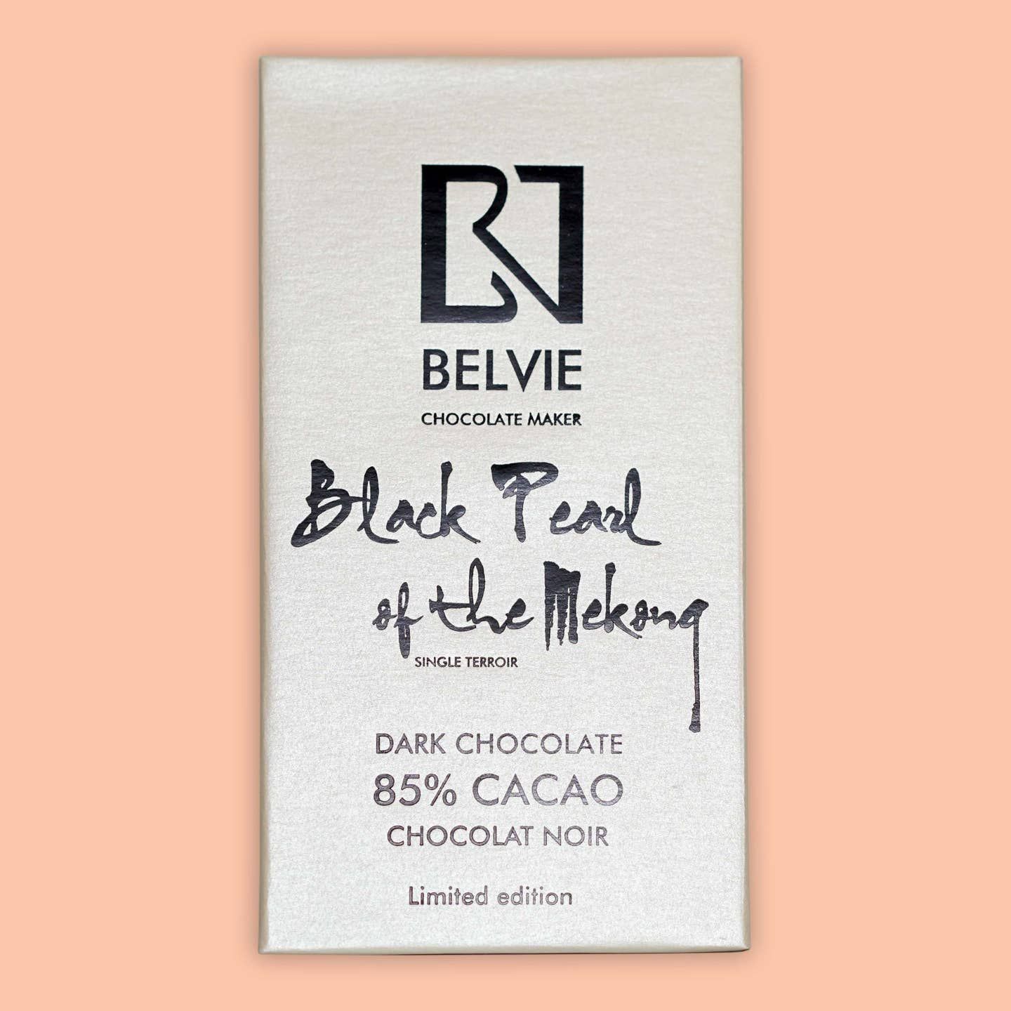 Belvie Dark Chocolate Bar Black Pearl 85% (Single Origin)