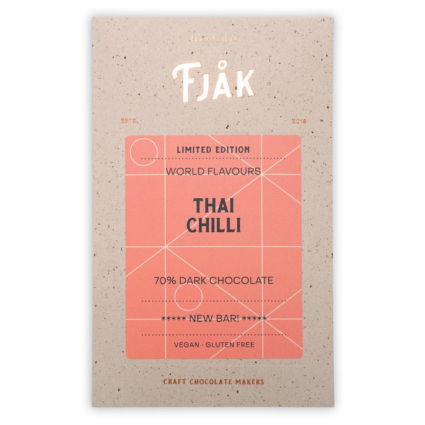 Fjåk Dark Chocolate Thai Chili 70% (Limited Edition)