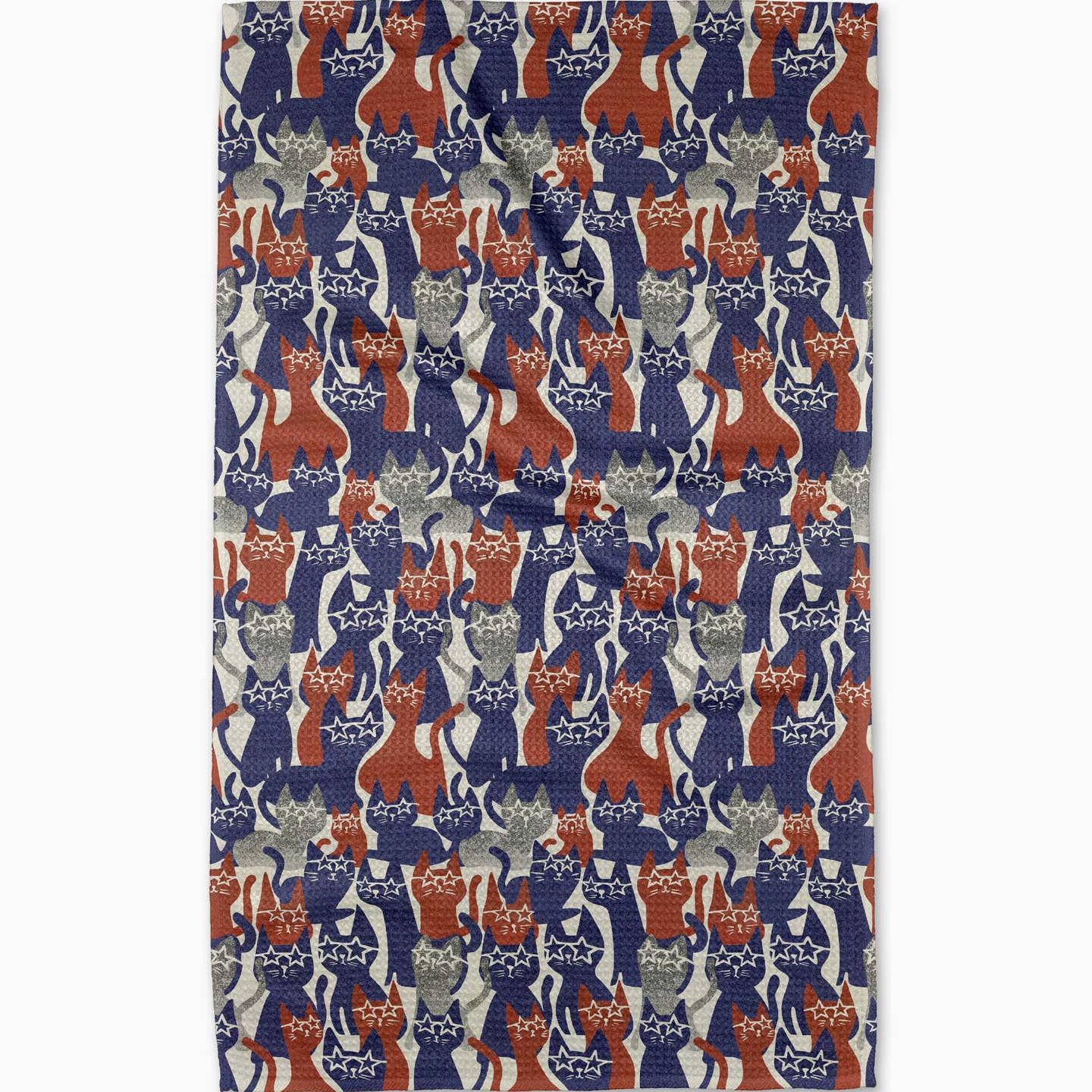Parading Cats Tea Towel