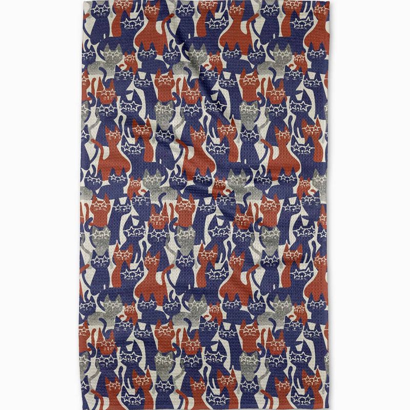 Parading Cats Tea Towel | Geometry