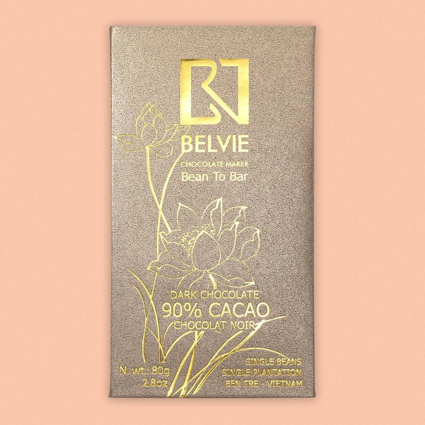 Belvie Dark Chocolate Bar Noir 90% (Single Origin)