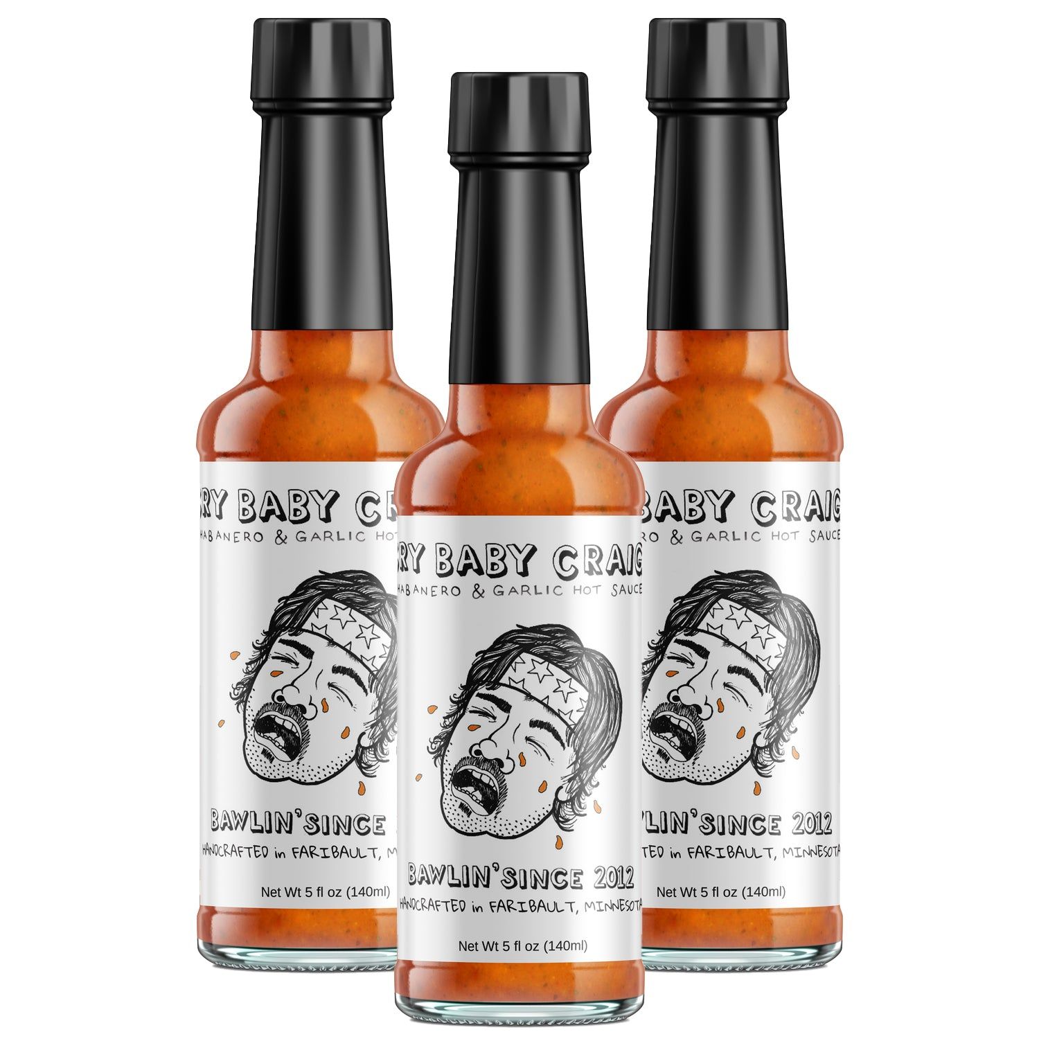 Cry Baby Craig&#39;s Habanero &amp; Garlic Hot Sauce