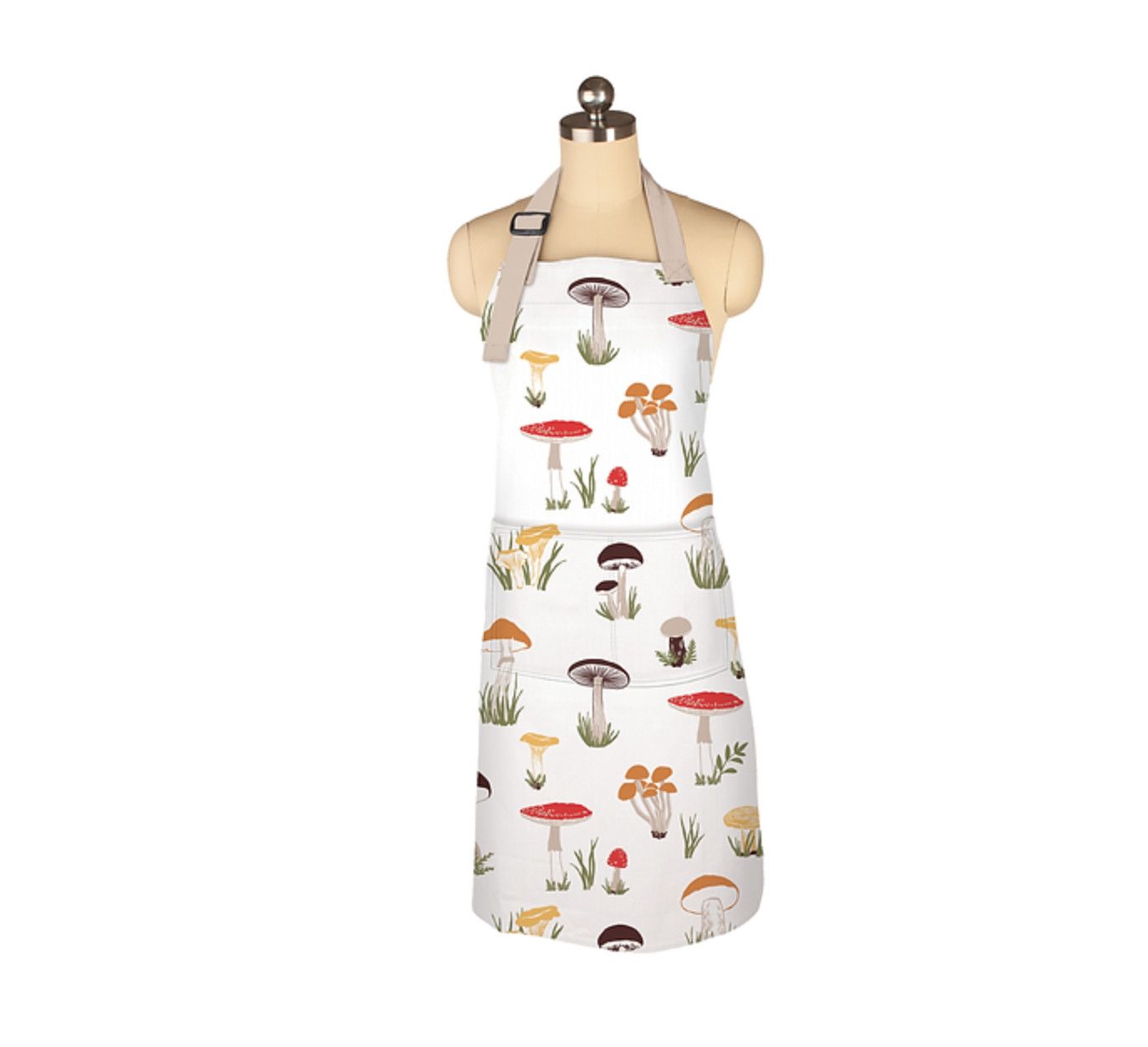 Designer Print Apron - Shrooms