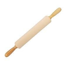 Classic Rolling Pin, w/ Handles 2.4″ dia. × 12″ long
