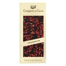 Comptoir du Cacao Dark chocolate bar w/ raspberry