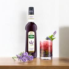 Teisseire Lavender syrup  glass