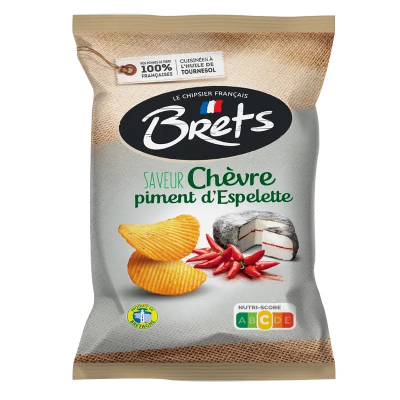 Brets Potato chips  goat cheese &amp; Espelette pepper