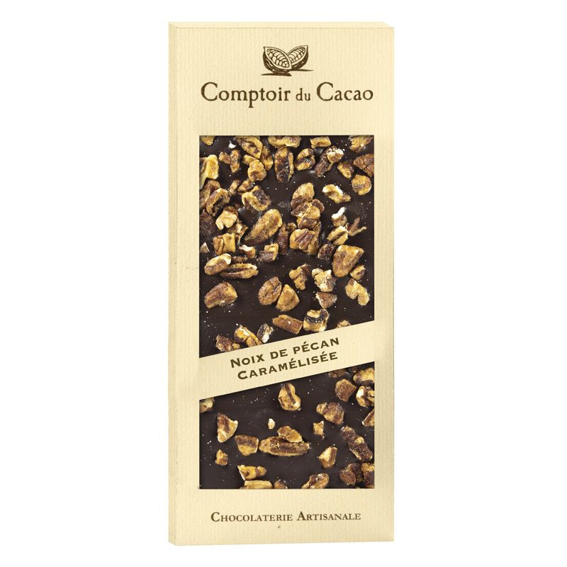 Comptoir du Cacao Milk chocolate bar w/ caramelized pecans