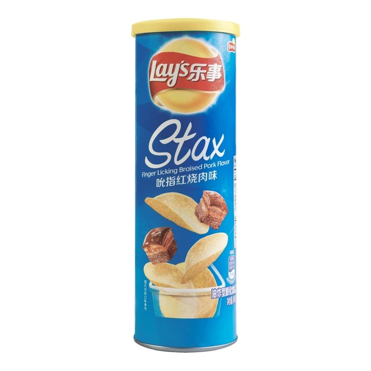 Finger Licking Braised Pork Potato Chips - Salty Snack, 3.17oz