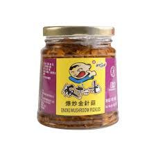 Spicy Pickled Enoki Mushrooms, 9.87oz