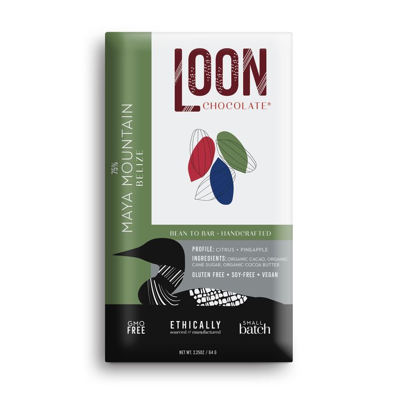 75% Dark - Maya Mountain Belize | Loon Chocolate