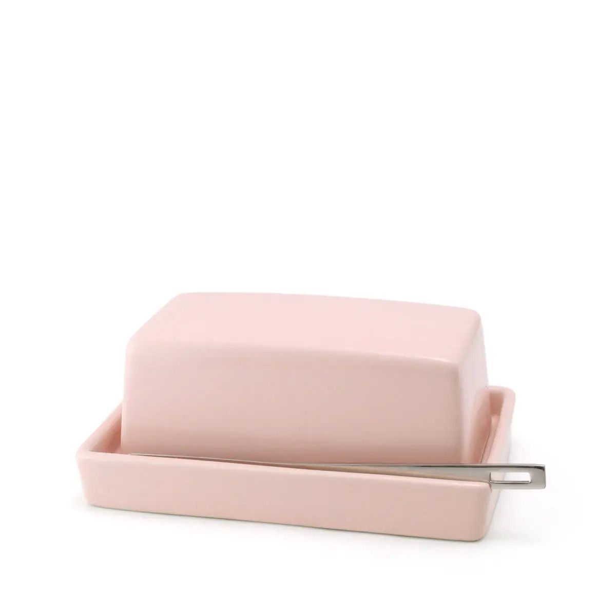 Bee House Butter Dish With S.S Butter Knife - Pink
