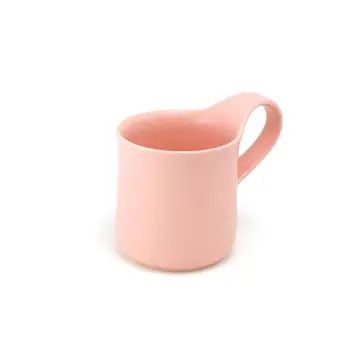 Bee House Ceramic Cafe Mug 10 Oz - Pink