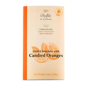 Dolfin Dark Bar W/ Orange Peel 60% Cocoa
