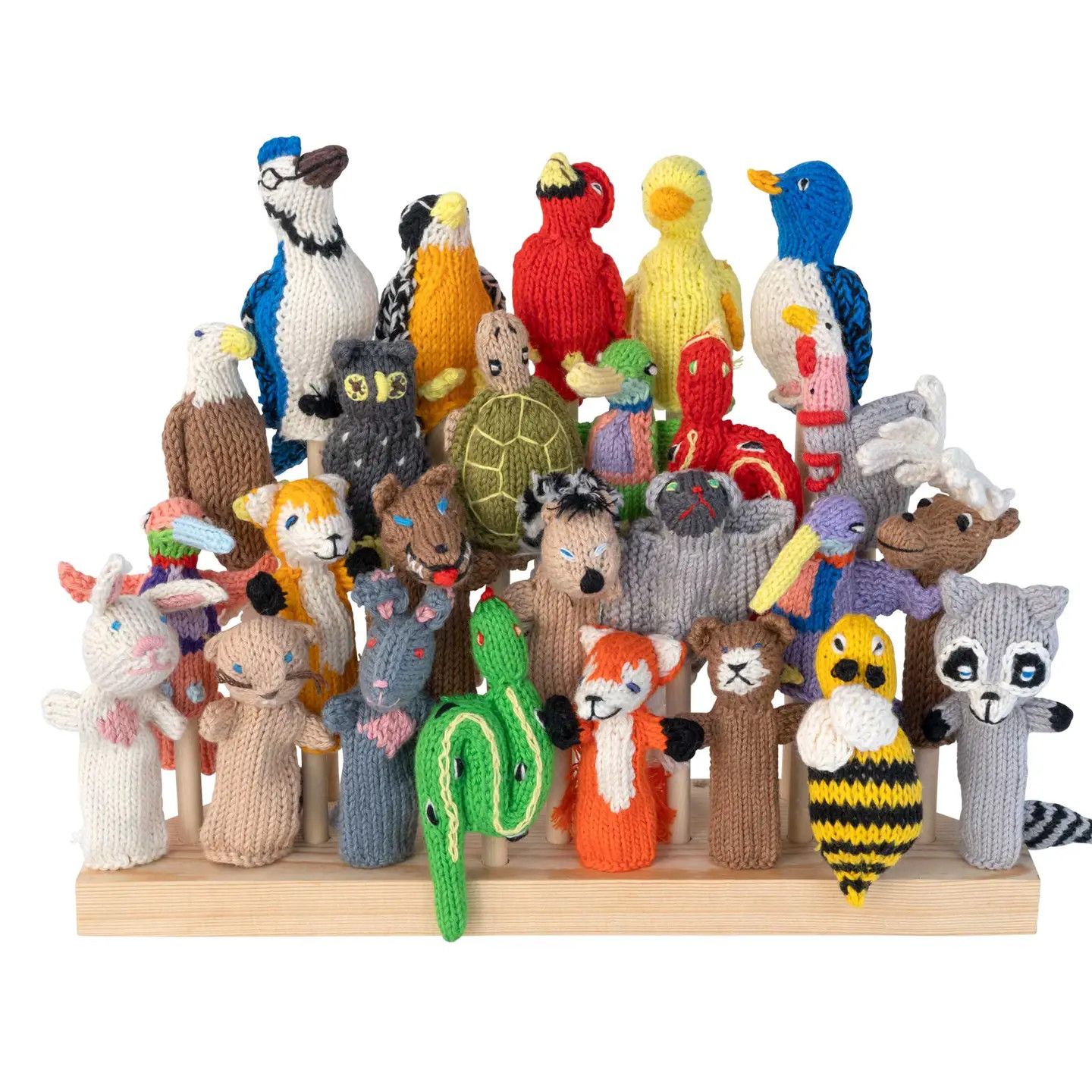Animal Organic Cotton Finger Puppet