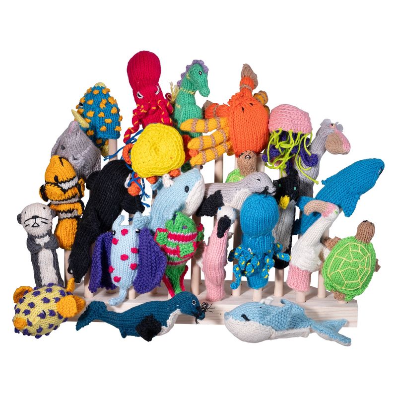 Animal Organic Cotton Finger Puppet | Lucuma Designs