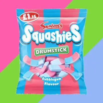 Swizzels Drumstick Squashies Bubblegum Flavour Bag
