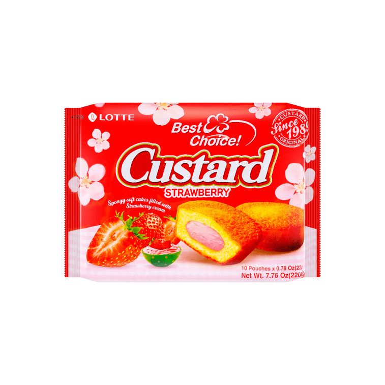 Custard Cream Cake Strawberry Flavor